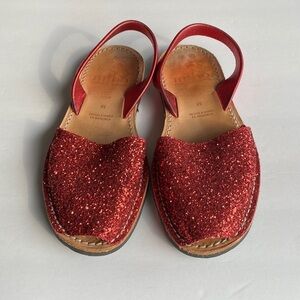 Mibo avarcas sandals sling back red glitter 38 similar to Pons